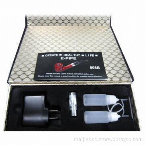 China's New Design E-pipe Electronic Cigarette Kit with 800 to 1,000 Puffs Battery Capacity